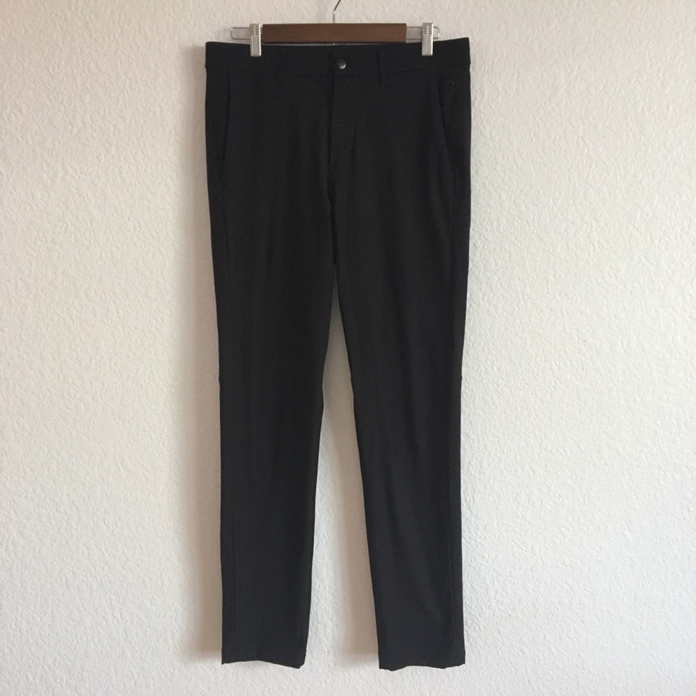 Mens Lululemon Commission Slim Pants Black 31 x 30 M5439S